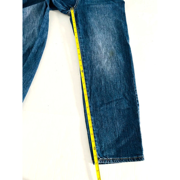 Pilcro and The Letterpress Women Size 26 Blue Straight Leg High Rise Denim - Picture 5 of 8